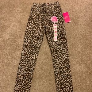 Junior's Chettah Print High Waisted Jeans